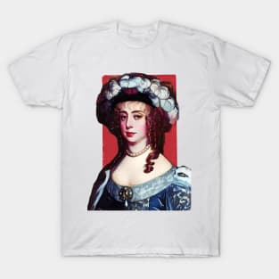 English Philosopher Lady Margaret Lucas Cavendish illustration T-Shirt